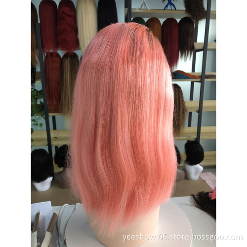 Wholesale factory blunt cut bob wig cheap price human hair short bob wig Virgin Brazilian  Human Hair lace front Wig